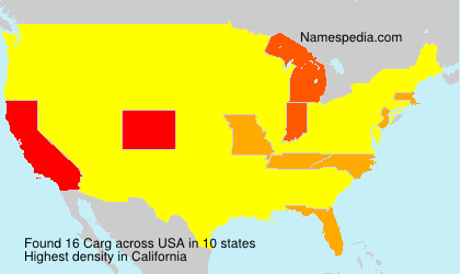 Surname Carg in USA Surname Carg in USA