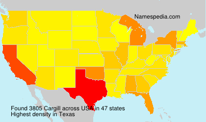 Surname Cargill in USA Surname Cargill in USA