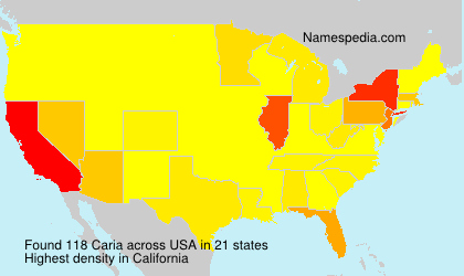 Surname Caria in USA Surname Caria in USA