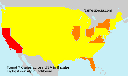 Surname Caries in USA Surname Caries in USA