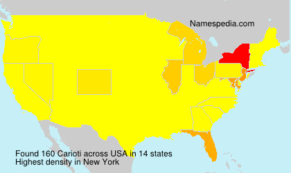 Surname Carioti in USA Surname Carioti in USA