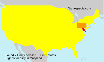 Surname Carky in USA Surname Carky in USA