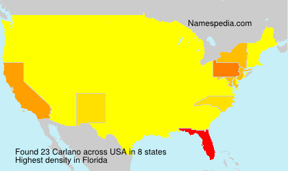 Surname Carlano in USA Surname Carlano in USA