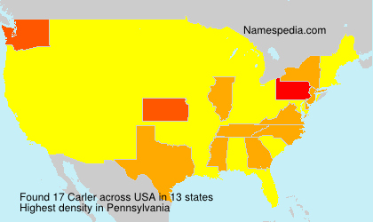 Surname Carler in USA Surname Carler in USA