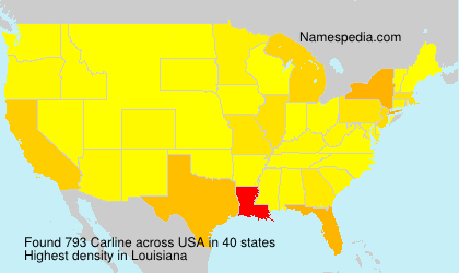 Surname Carline in USA