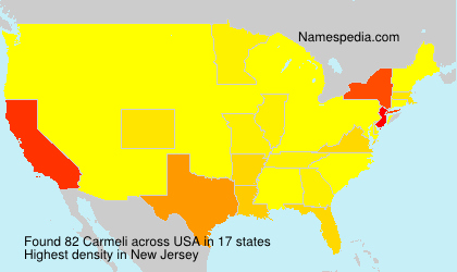 Surname Carmeli in USA Surname Carmeli in USA