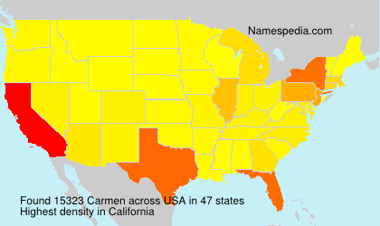 Surname Carmen in USA