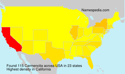 Surname Carmencita in USA