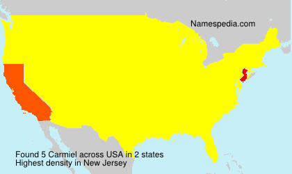 Surname Carmiel in USA