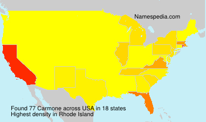 Surname Carmone in USA Surname Carmone in USA