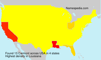 Surname Carmont in USA Surname Carmont in USA