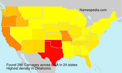 Surname Carnagey in USA Surname Carnagey in USA