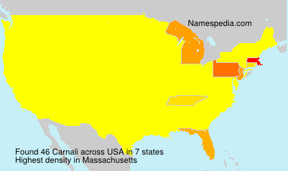 Surname Carnali in USA Surname Carnali in USA