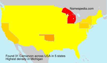Surname Carnarvon in USA Surname Carnarvon in USA
