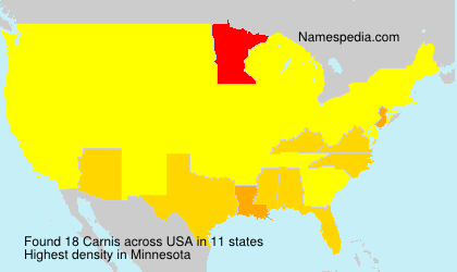 Surname Carnis in USA Surname Carnis in USA