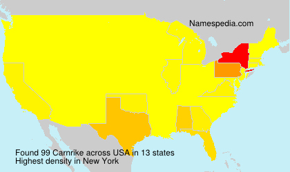 Surname Carnrike in USA Surname Carnrike in USA