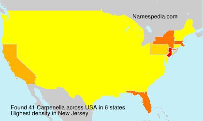 Surname Carpenella in USA