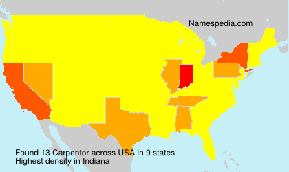 Surname Carpentor in USA Surname Carpentor in USA
