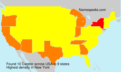 Surname Carpter in USA Surname Carpter in USA