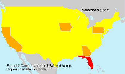 Surname Carraras in USA Surname Carraras in USA