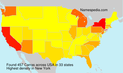 Surname Carras in USA Surname Carras in USA