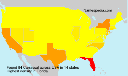 Surname Carrascal in USA Surname Carrascal in USA