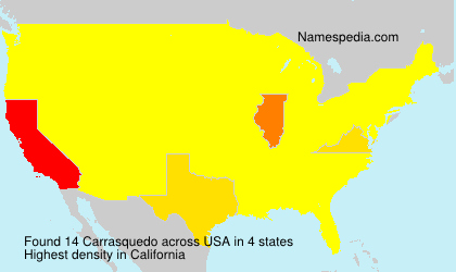 Surname Carrasquedo in USA Surname Carrasquedo in USA