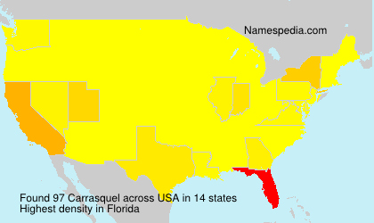 Surname Carrasquel in USA Surname Carrasquel in USA