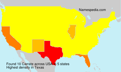 Surname Carrate in USA Surname Carrate in USA