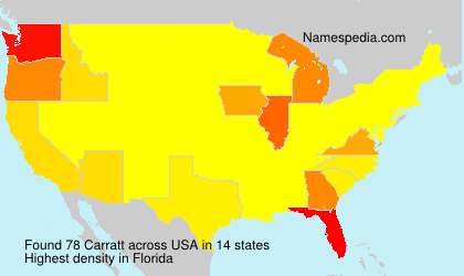 Surname Carratt in USA Surname Carratt in USA