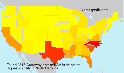 Surname Carraway in USA Surname Carraway in USA