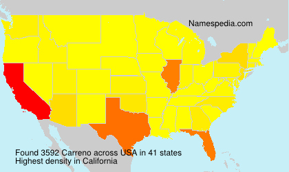 Surname Carreno in USA