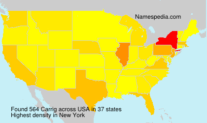 Surname Carrig in USA Surname Carrig in USA