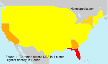 Surname Carriman in USA Surname Carriman in USA