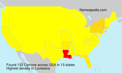 Surname Carrone in USA Surname Carrone in USA