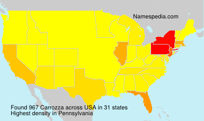 Surname Carrozza in USA Surname Carrozza in USA