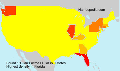 Surname Carrs in USA Surname Carrs in USA