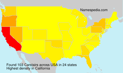 Surname Carstairs in USA Surname Carstairs in USA