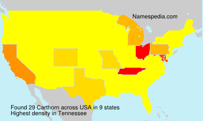 Surname Carthorn in USA Surname Carthorn in USA