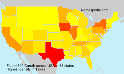Surname Caruth in USA Surname Caruth in USA