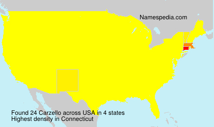 Surname Carzello in USA