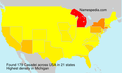 Surname Casadei in USA Surname Casadei in USA