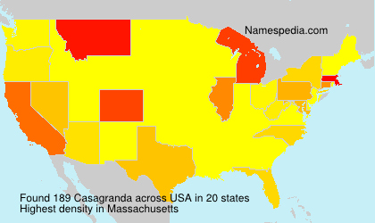 Surname Casagranda in USA Surname Casagranda in USA