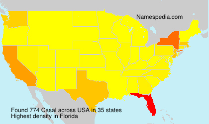 Surname Casal in USA Surname Casal in USA