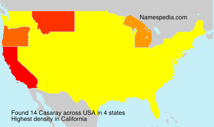 Surname Casaray in USA Surname Casaray in USA