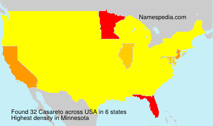 Surname Casareto in USA Surname Casareto in USA