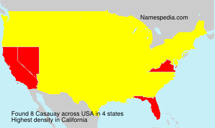 Surname Casauay in USA Surname Casauay in USA