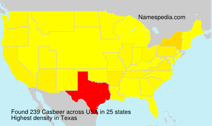 Surname Casbeer in USA