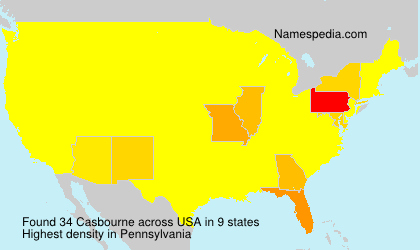 Surname Casbourne in USA Surname Casbourne in USA