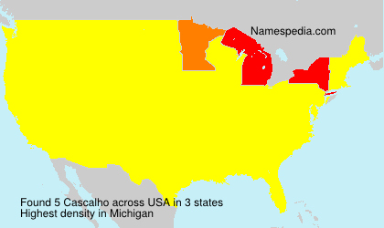 Surname Cascalho in USA